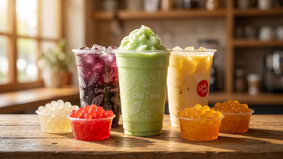 Fourteen Flavors, All with Boba