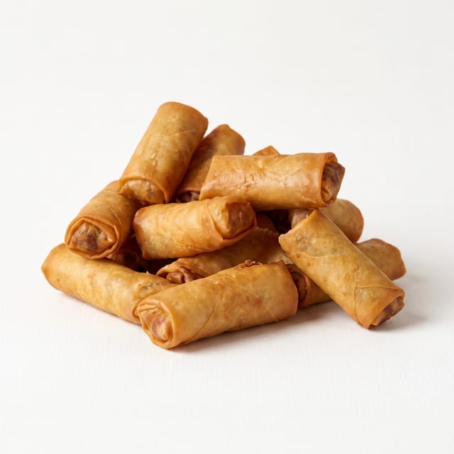 Fried Vegetable Spring Rolls.